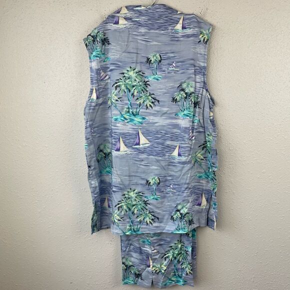 Connected Apparel Tropical Two Piece Matching Top and Cropped Pants Size 10 EUC - Picture 5 of 8